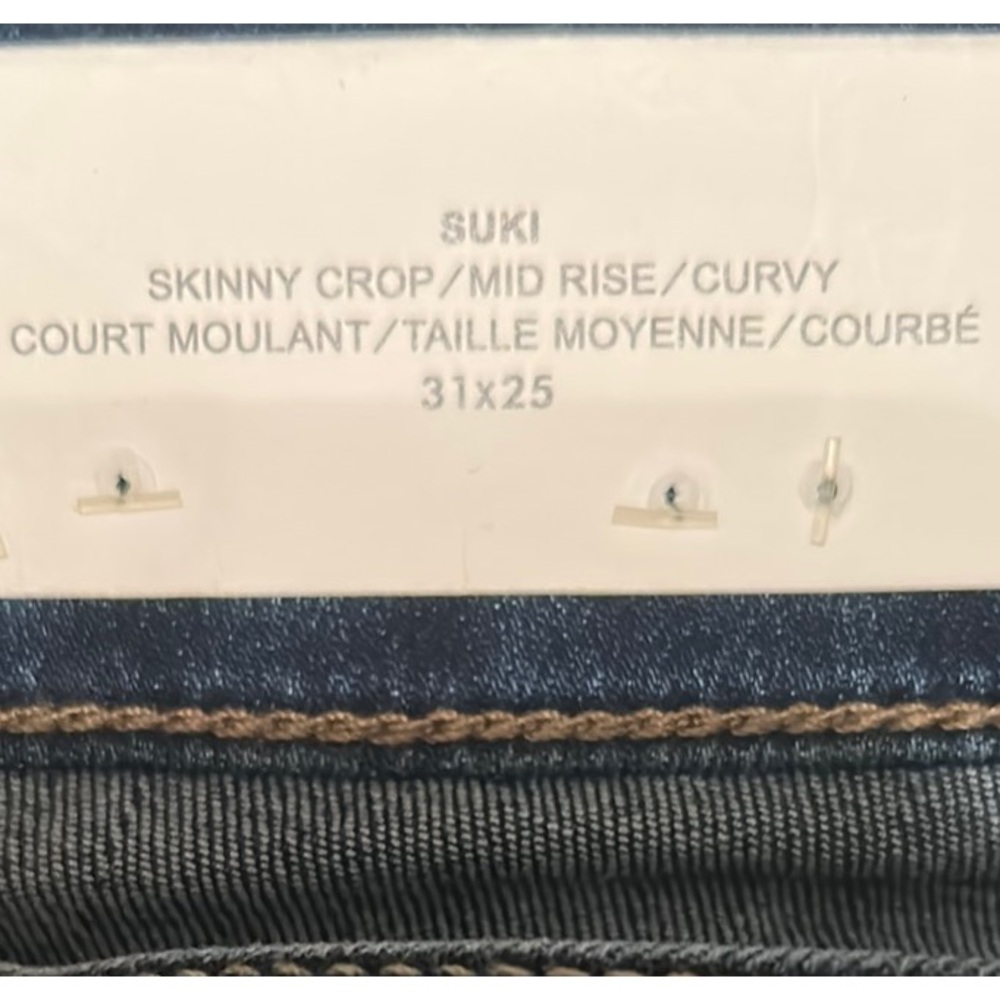 🆕Silver Jeans⭐️NWT⭐️Blue Skinny Crop Midrise Curvy SUKI JEANS Size 31 - Picture 5 of 14